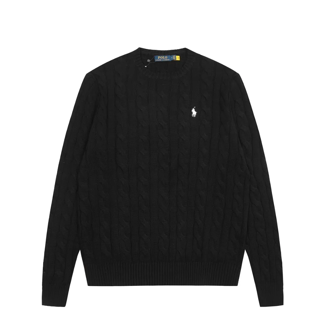 P220 Top quality" Style number: DS012# (not off the shelves all year round) [Ralph Lauren round neck solid color pony embroidered logo twist knitted sweater] ✅Ralph Lauren Ralph Lauren classic basic versatile unisex knitted pullover round neck sweater ✅Main supplier platform live broadcast Wholesale entity Replenish when out of stock Not off the shelf ✅ZP quality 1:1 version Scan the code to enter the GF website Counter quality ✅Detailed quality is the only one in Guangzhou Imported quality cotton yarn, focusing on high-end, cost-effective, good quality needless to say ✅The version is restored to the original order, the maximum size can be worn up to 190 pounds, loose, comfortable and stress-free ✅The upper body is simple and easy to match, ootd must-have style, good-looking clothes are never picky, a must-have in couples' wardrobes.